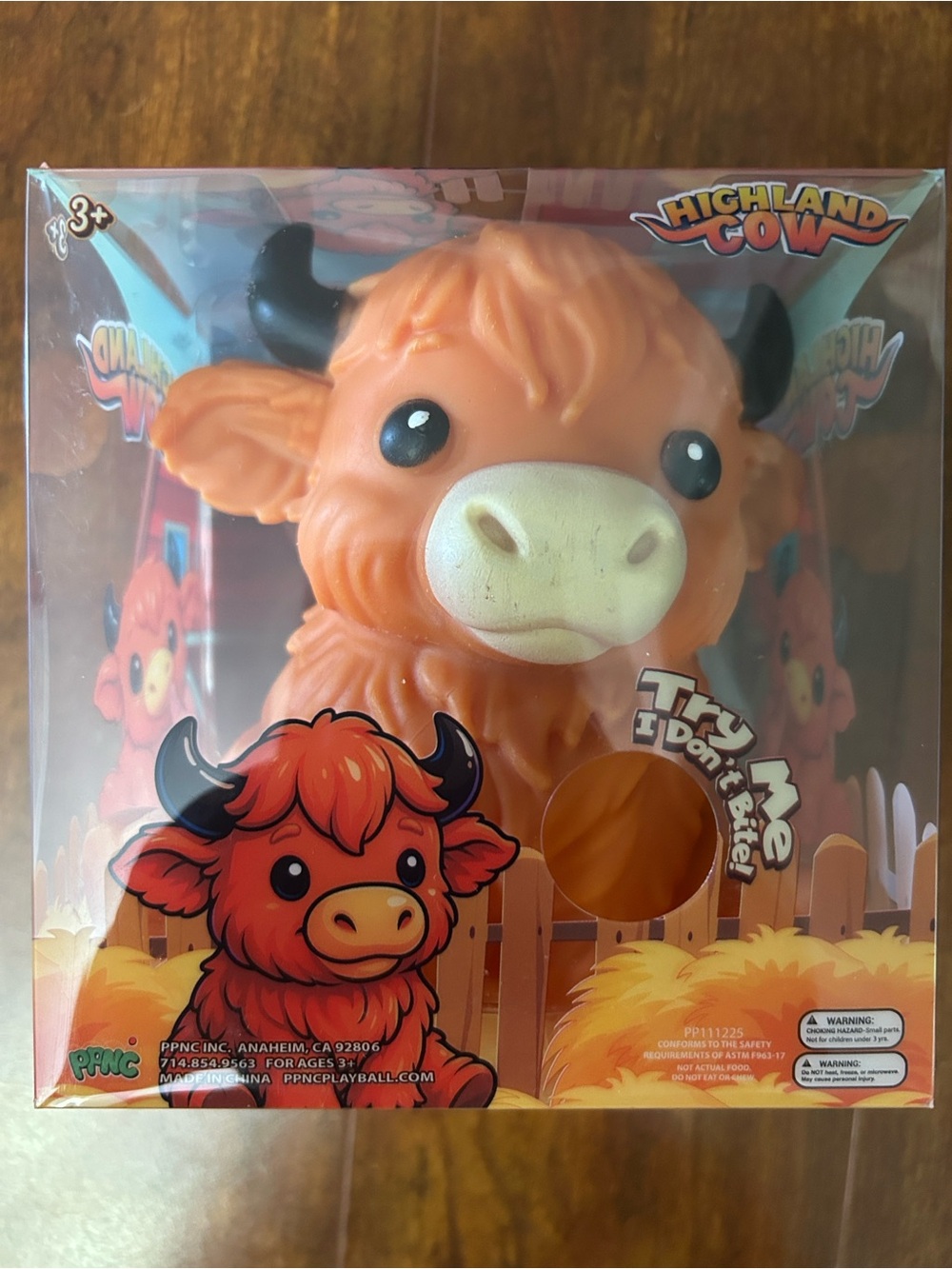Highland Cow Plush Squeeze Toy - Orange Highland Cow by PPNC